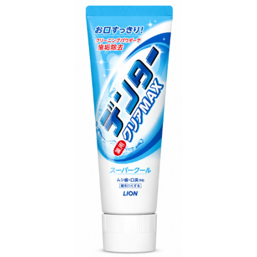 Зубна паста з мікропудрою LION Dental Clear MAX Super Cool, натуральна м’ята, 140 г